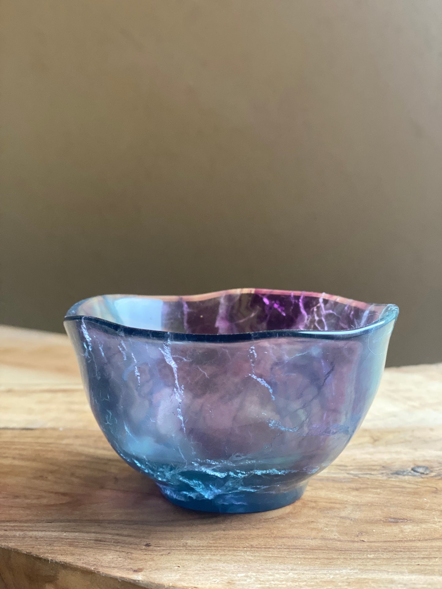 Bol en pierre de fluorite