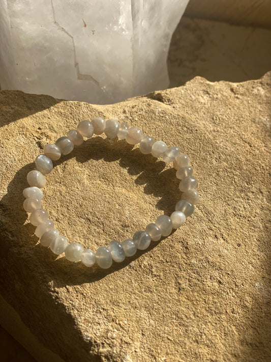 Grey Moonstone Bracelet