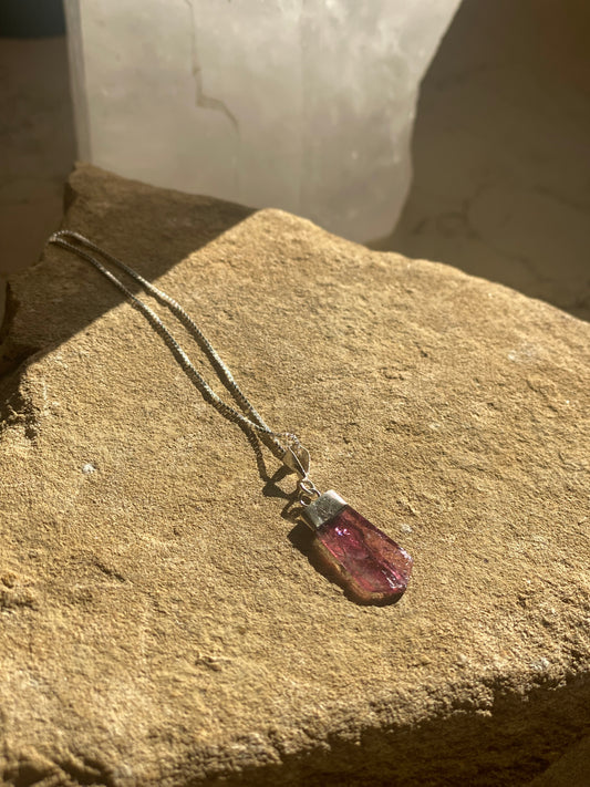 Watermelon Tourmaline Pendant