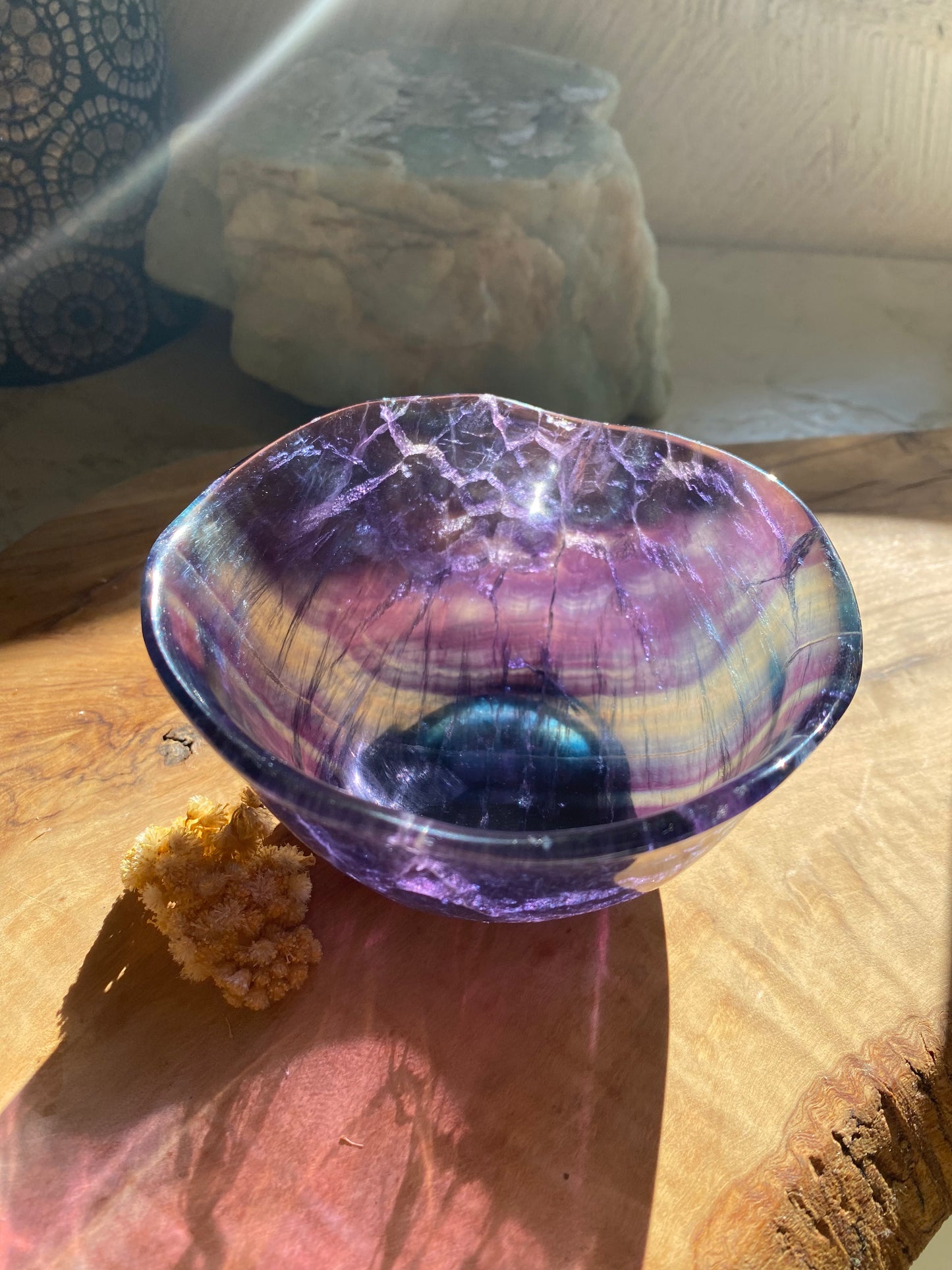 Bol en pierre de fluorite