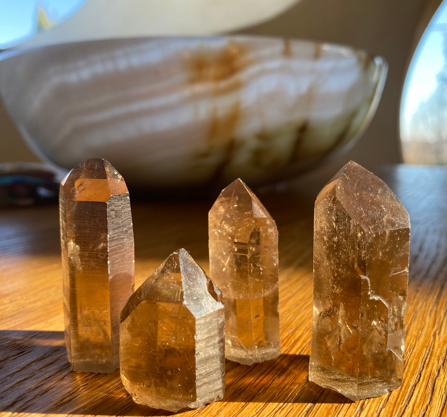 Point de gardien en quartz fumé