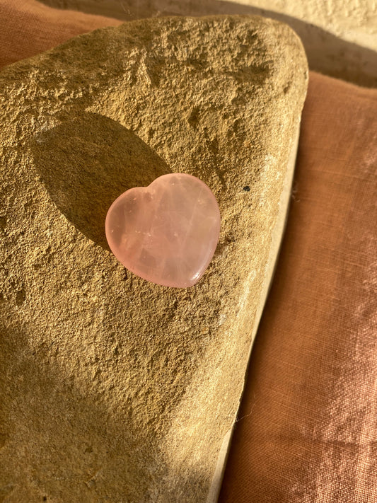 Rose Quartz Heart