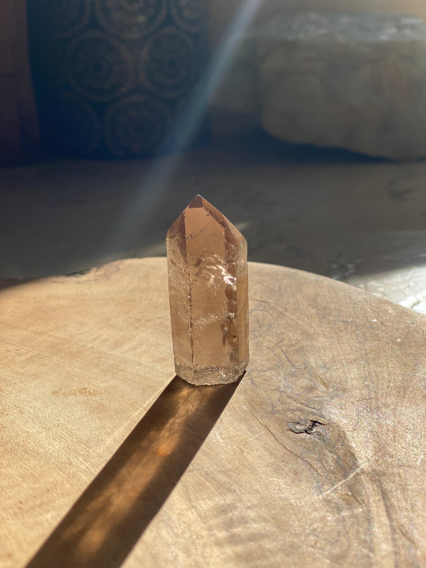 Point de gardien en quartz fumé