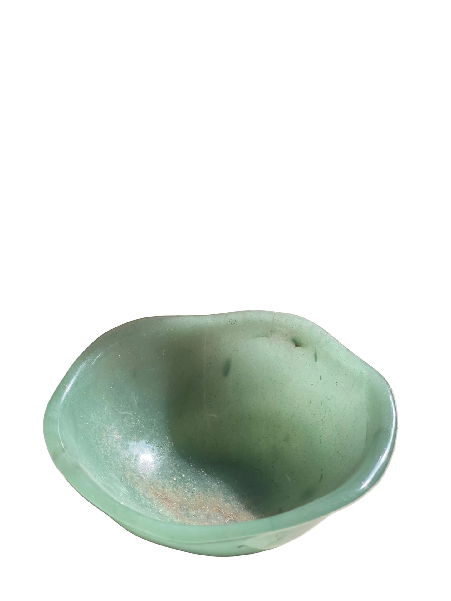 Aventurine Hand-Carved Bowl Jewelry Bowl