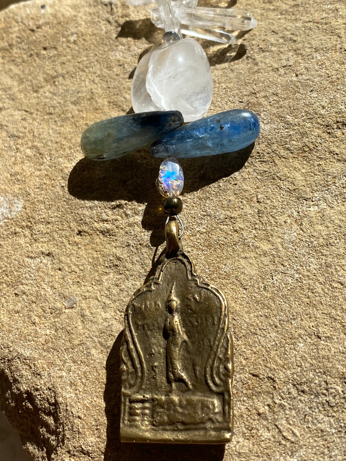 Kyanite Buddha Renewal Sun Catcher