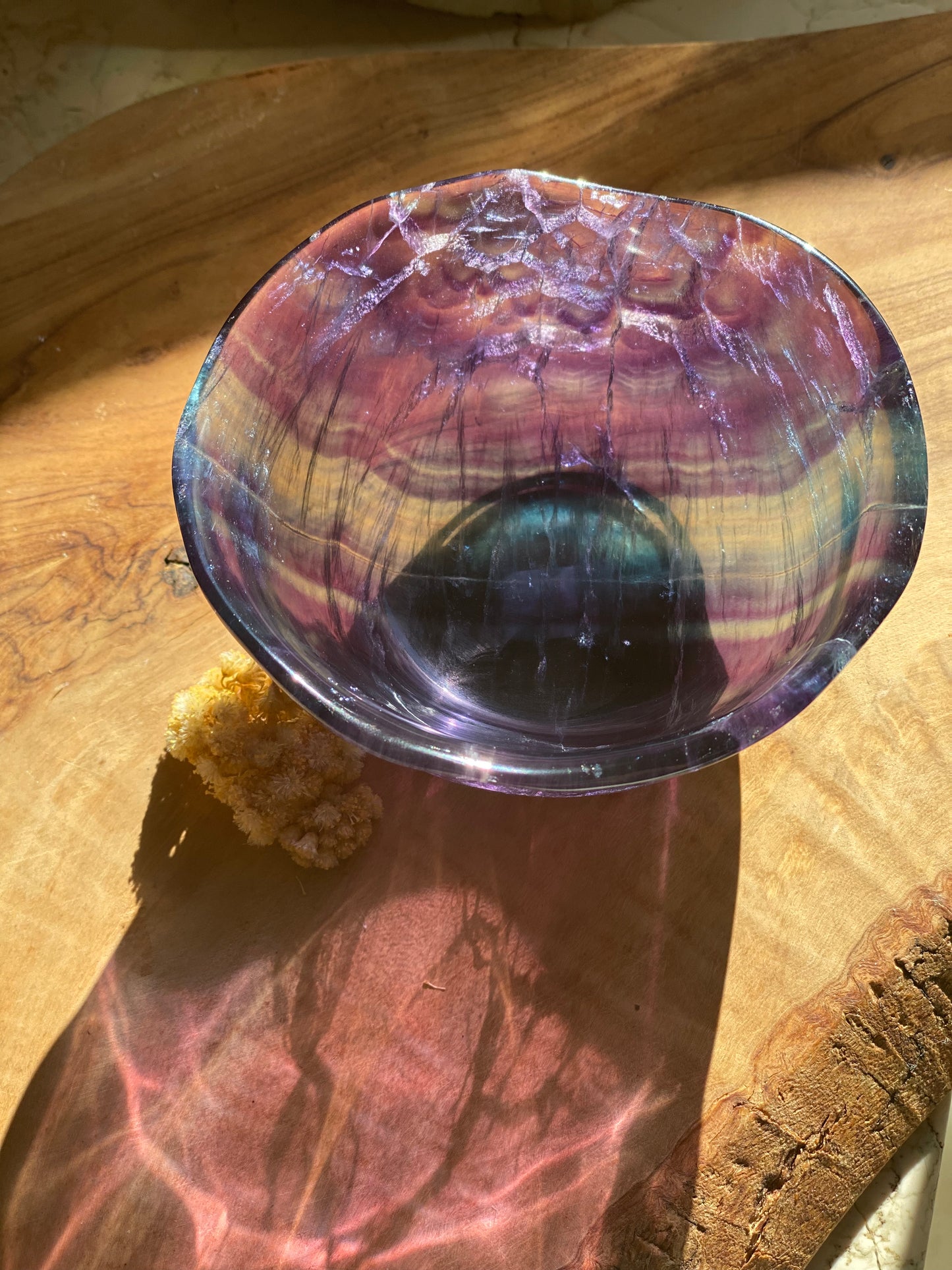 Bol en pierre de fluorite