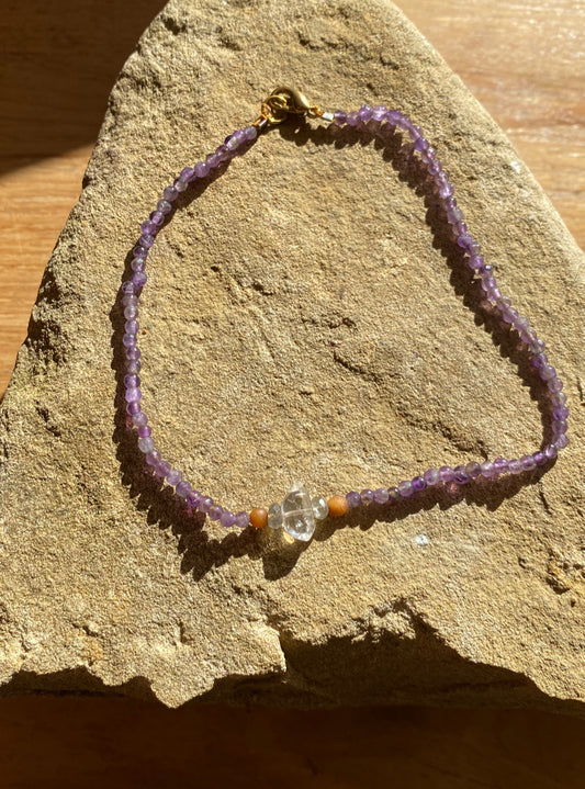 Amethyst Healing Anklet