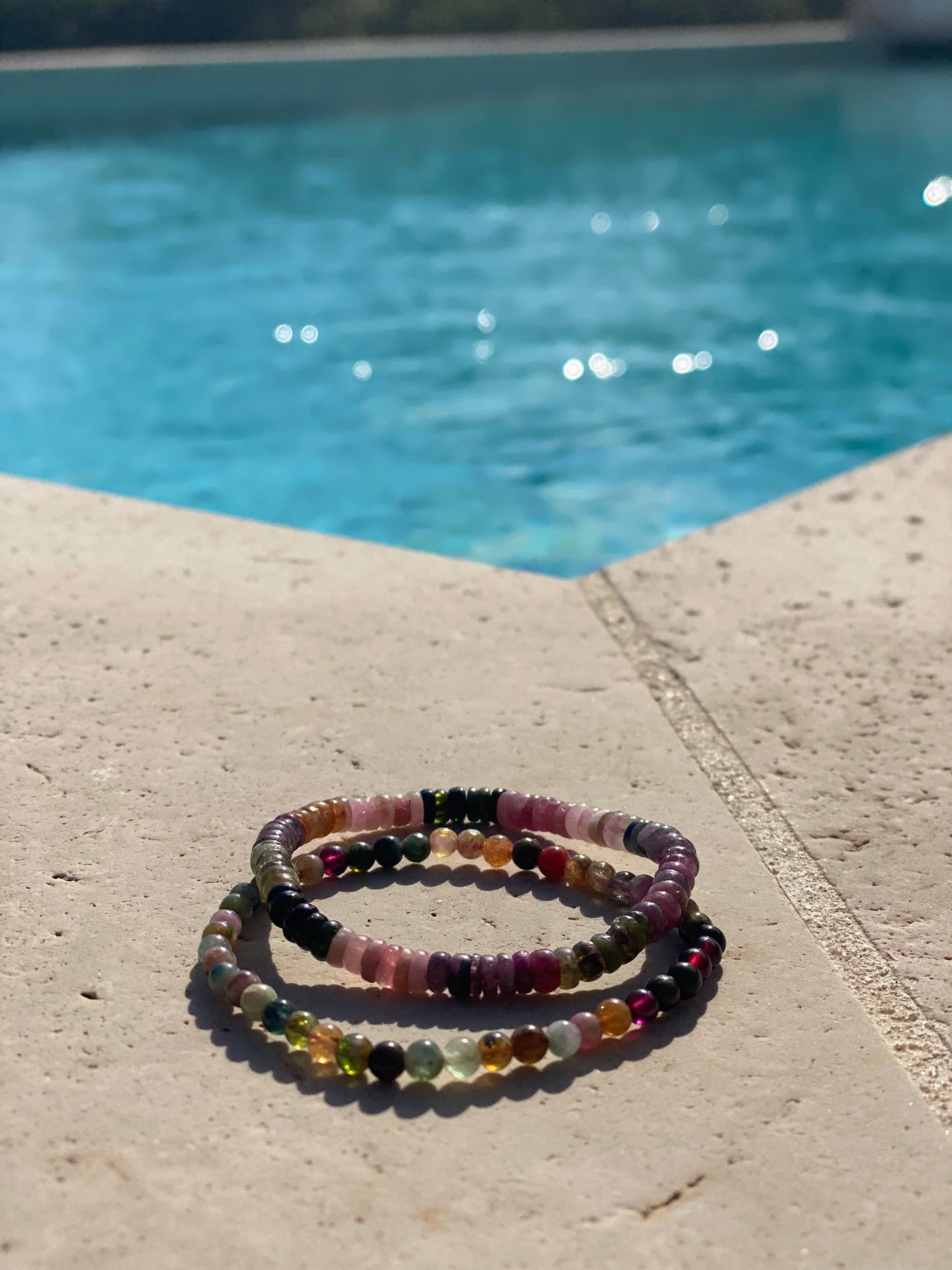 Aphrodite Tourmaline Bracelet | Natural Gemstone Natural Gemstone| Handmade in Provence