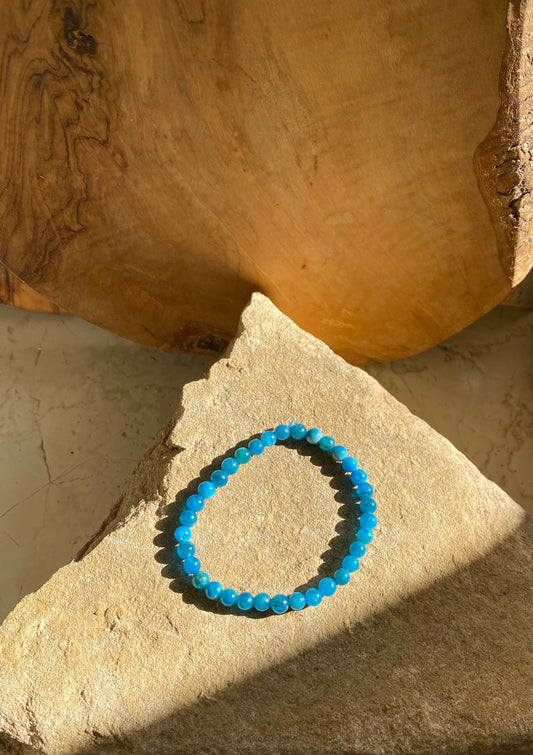 Simple Round Apatite Bracelet