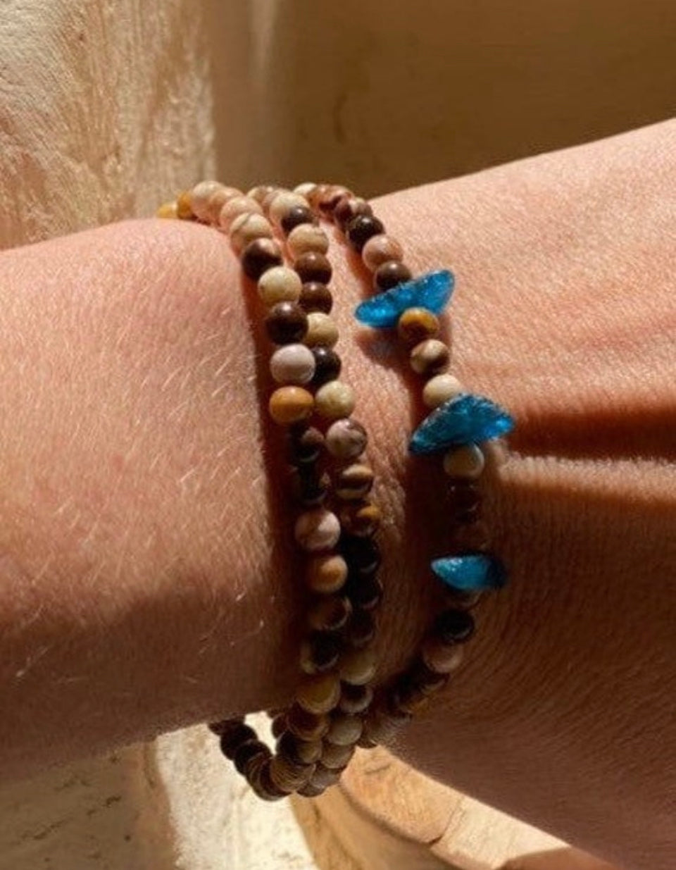 Freja Bracelet Bundle fabriqué avec Mookaite, Jasper et Apetite