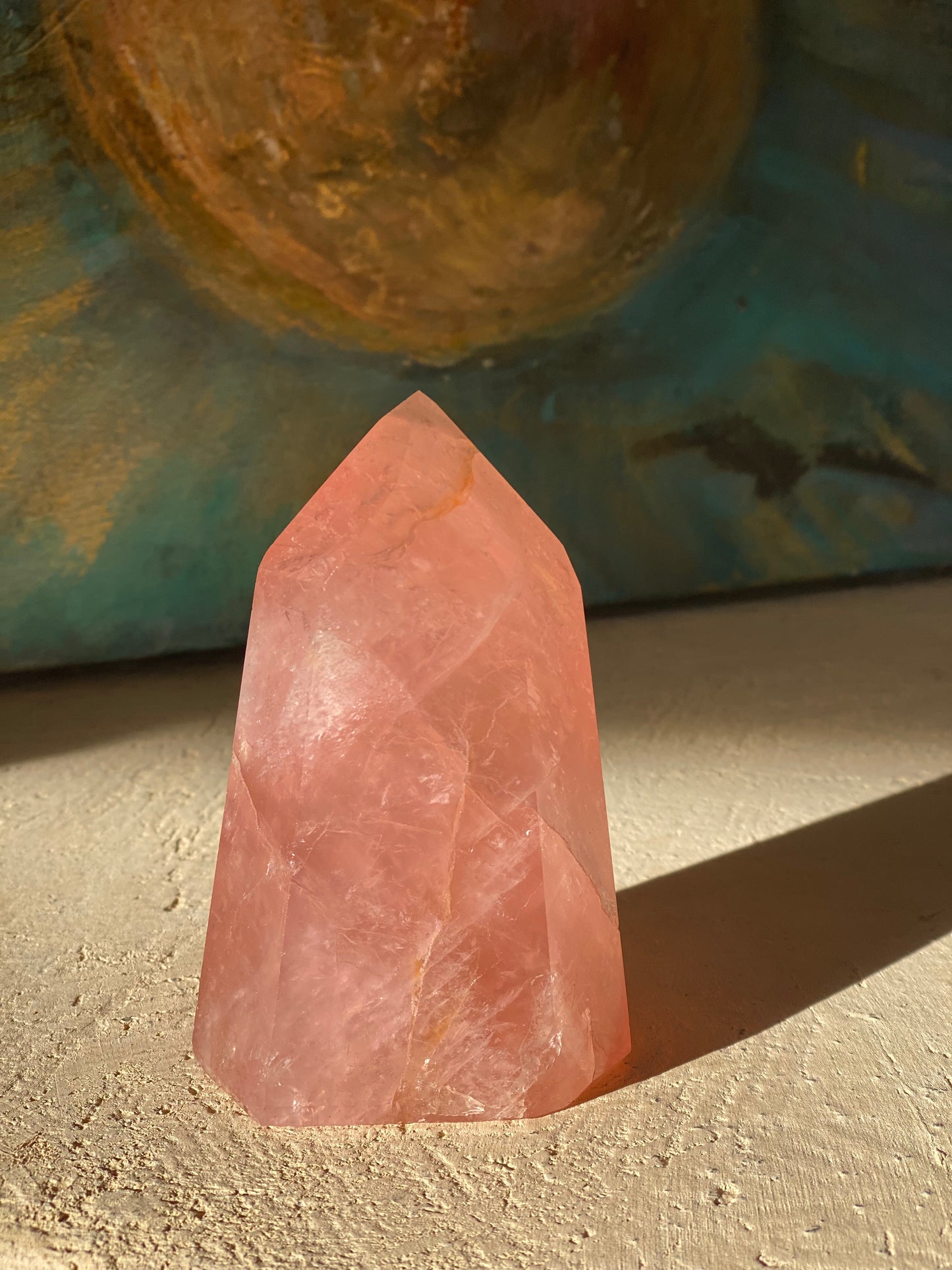 Large Rose Quartz Point