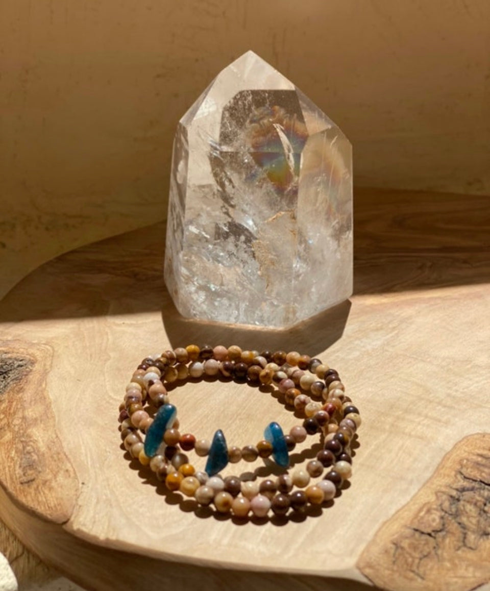 Freja Bracelet Bundle fabriqué avec Mookaite, Jasper et Apetite