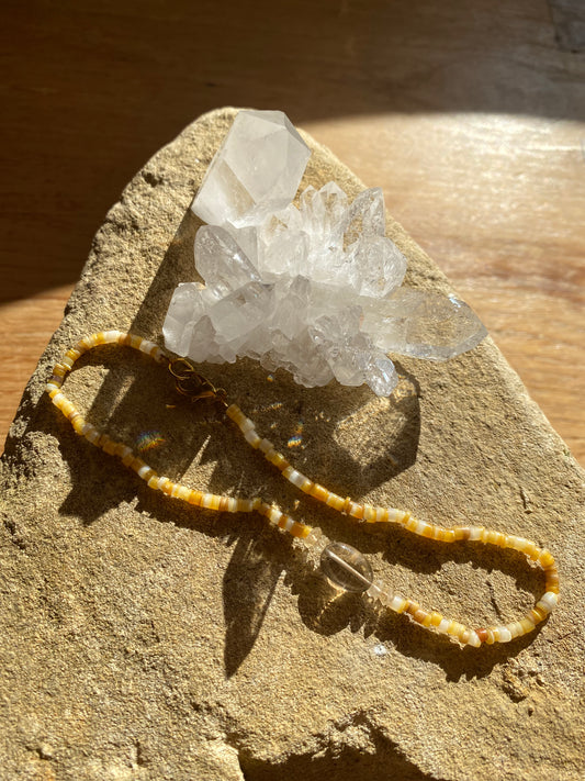 Smoky Quartz and Morganite Anklet