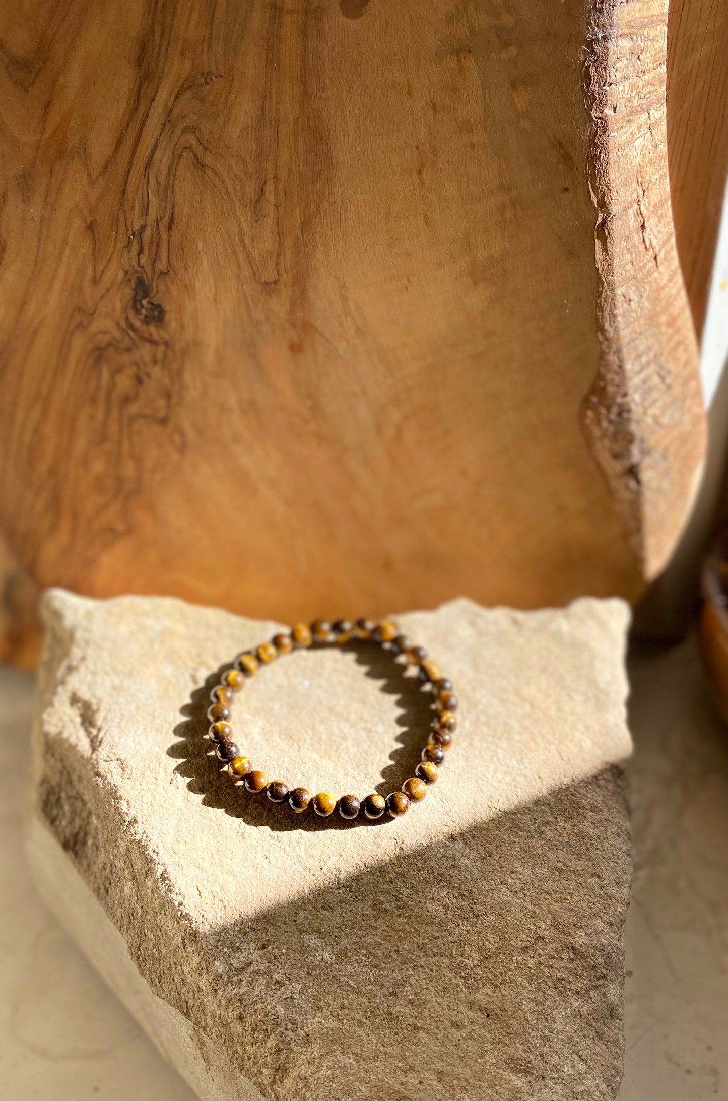 Bracelet simple en œil de tigre