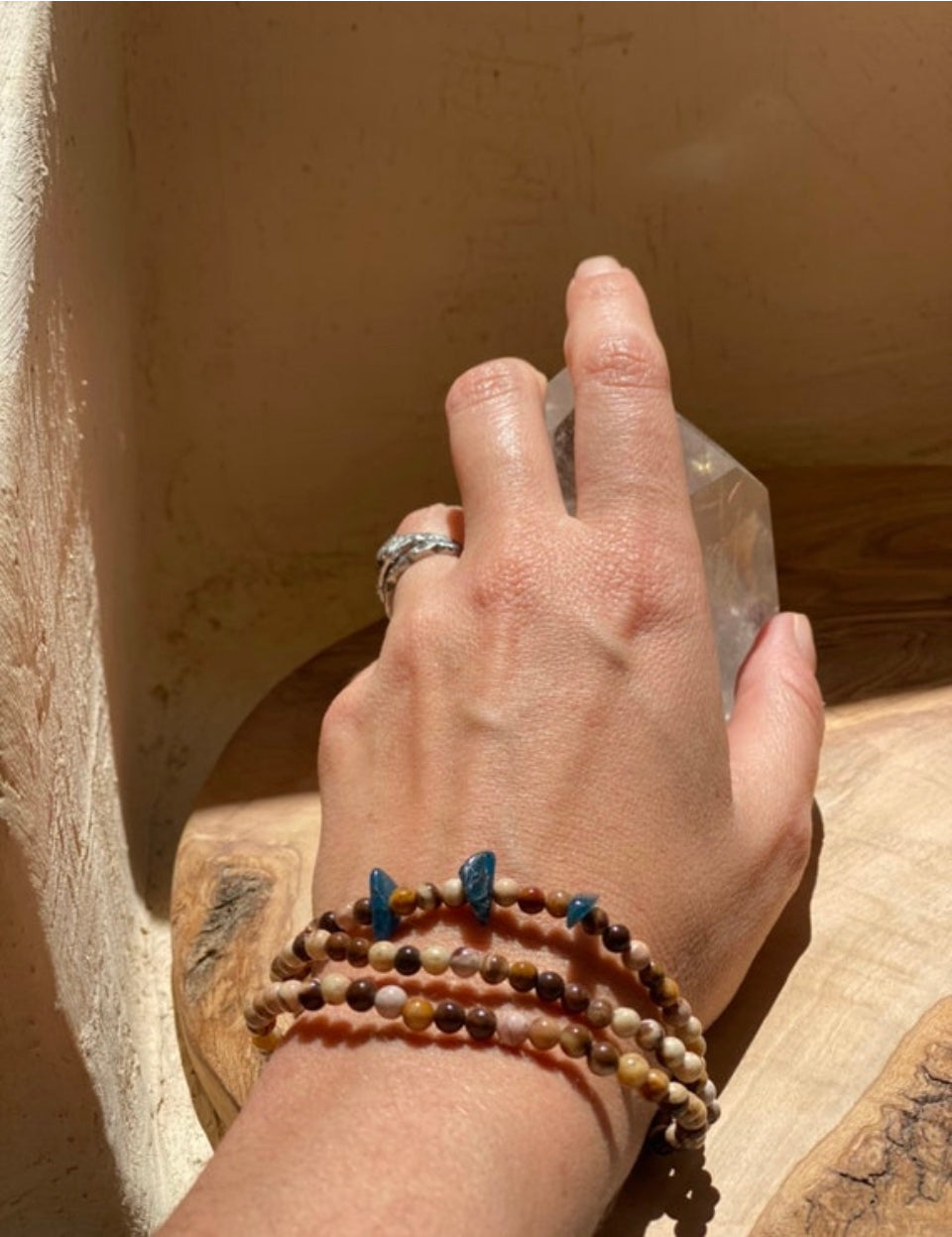 Freja Bracelet Bundle fabriqué avec Mookaite, Jasper et Apetite