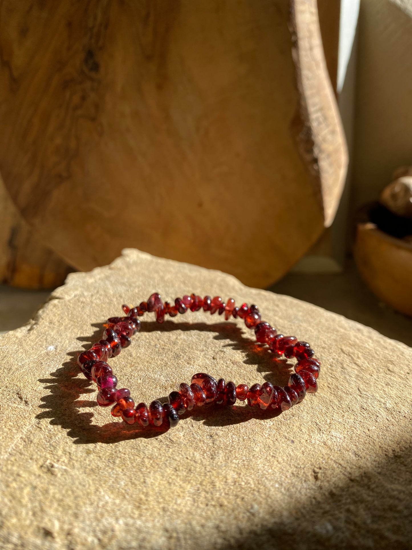 Simple Garnet Bracelet