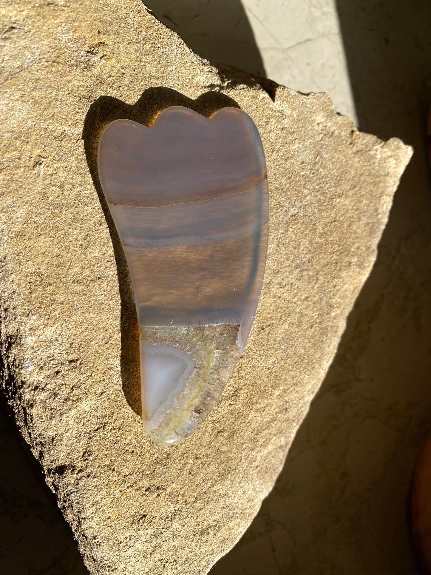 Agate et Quartz Gua Sha