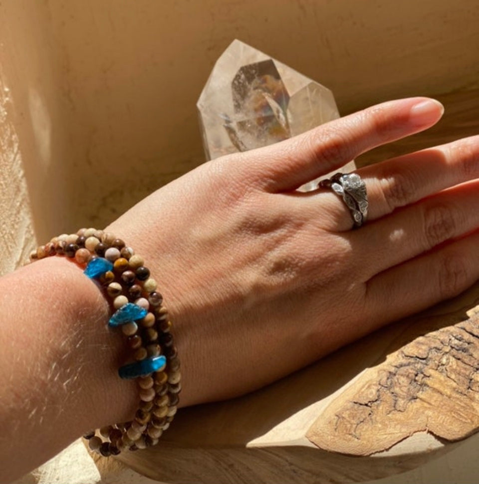 Freja Bracelet Bundle fabriqué avec Mookaite, Jasper et Apetite