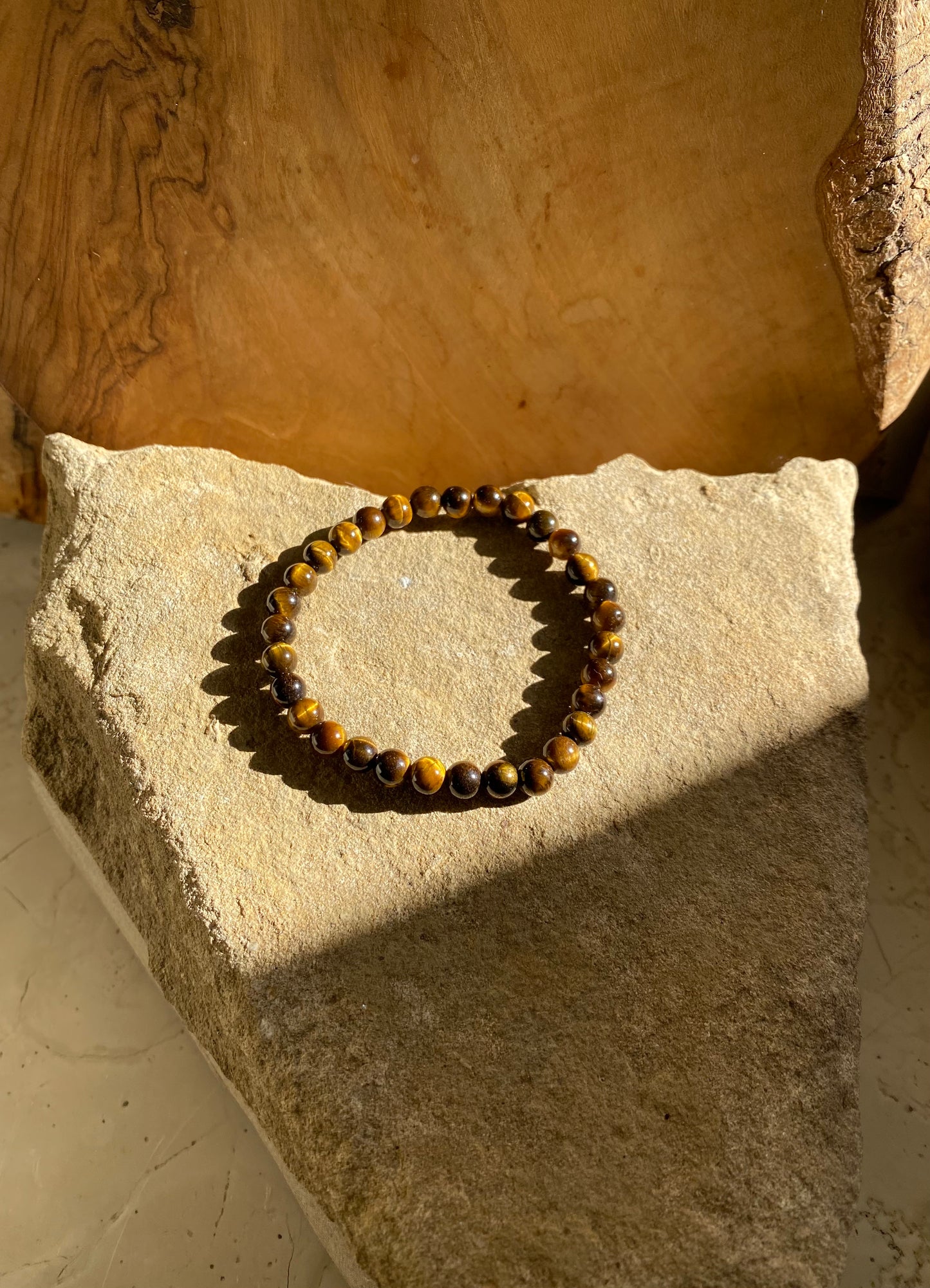 Bracelet simple en œil de tigre
