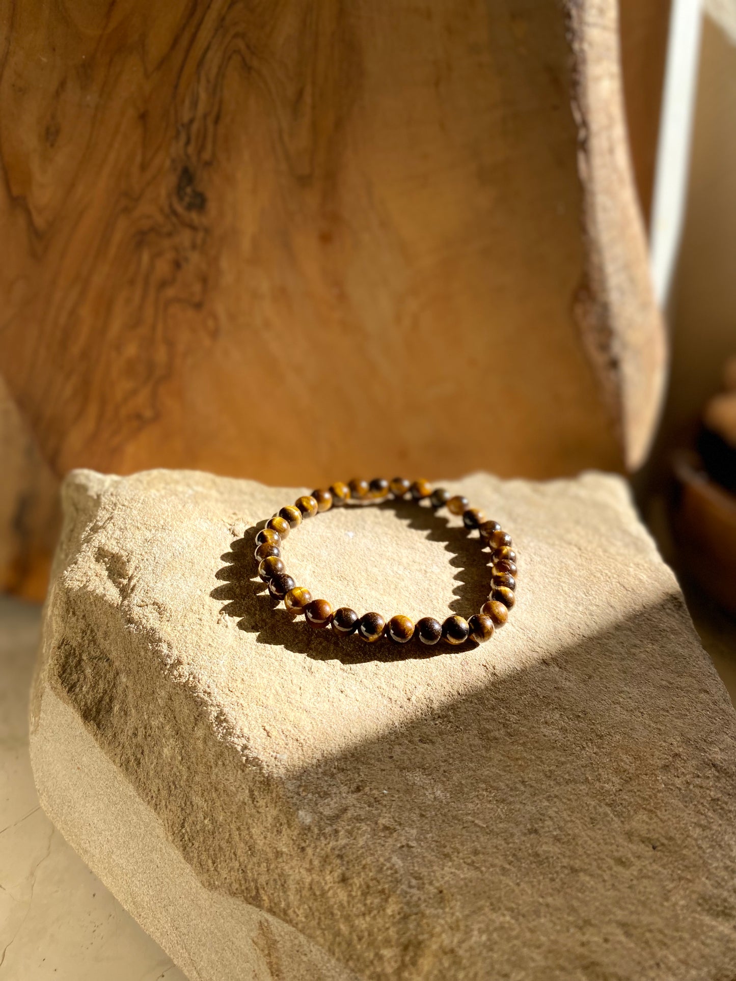 Bracelet simple en œil de tigre