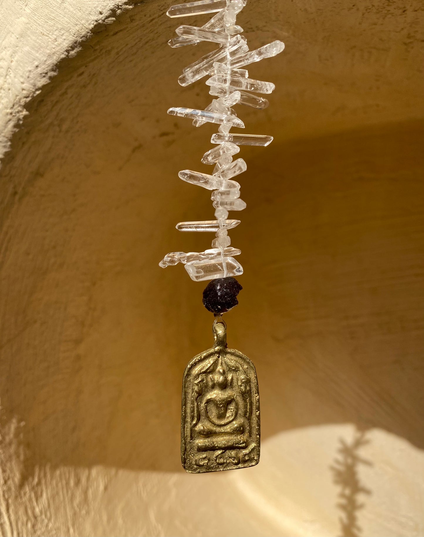 Garnet Buddha Sun Catcher