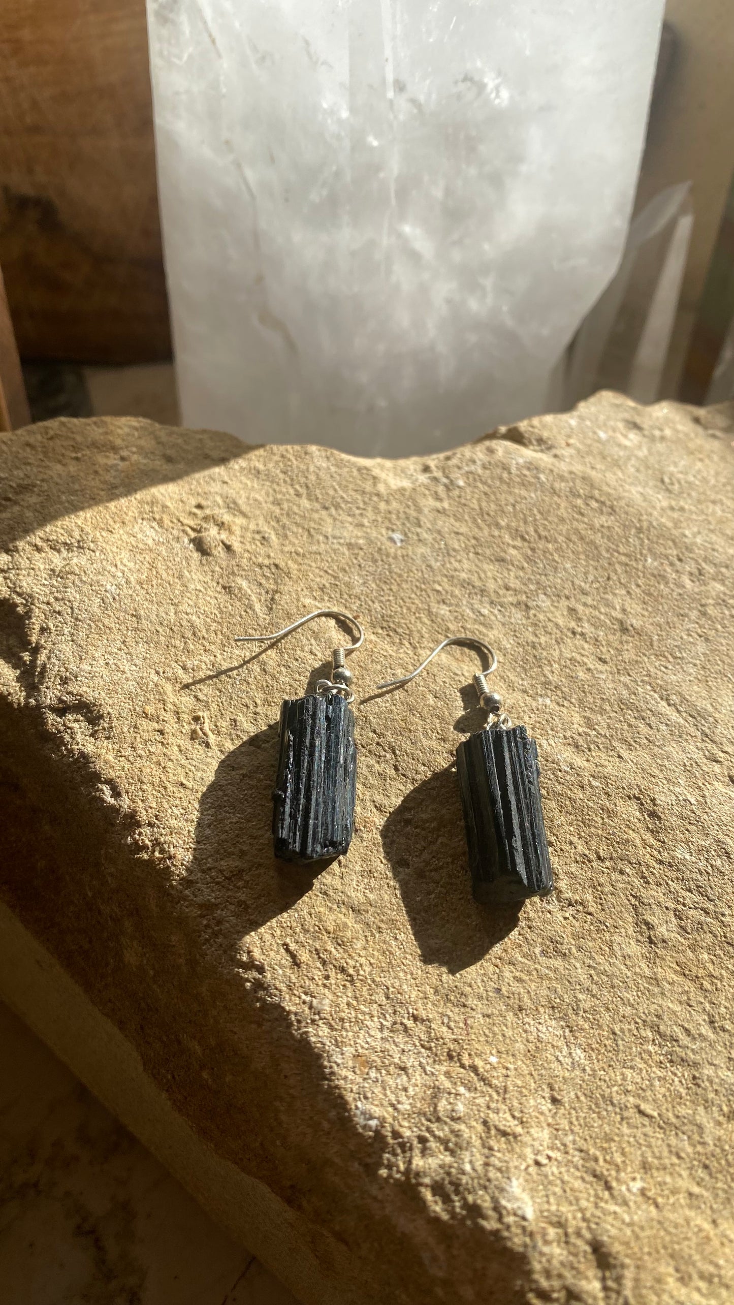 Black Tourmaline Earrings