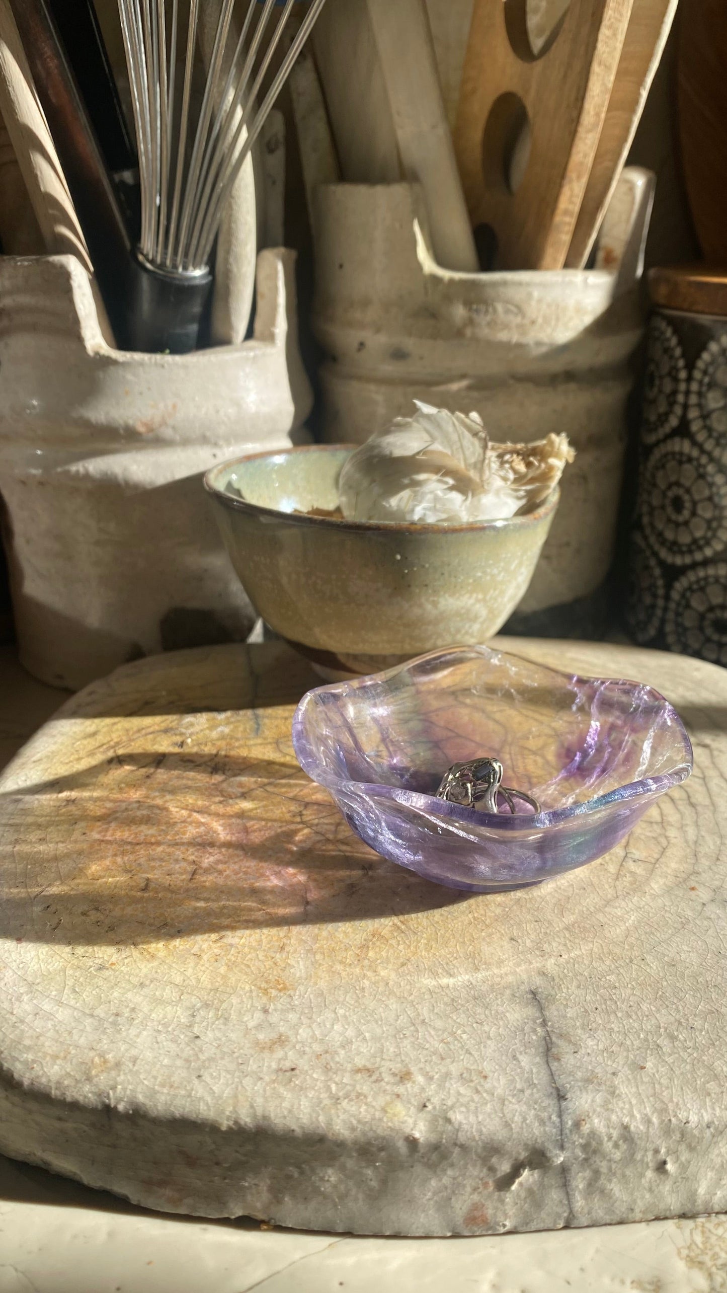 Fluorite Stone Bowl