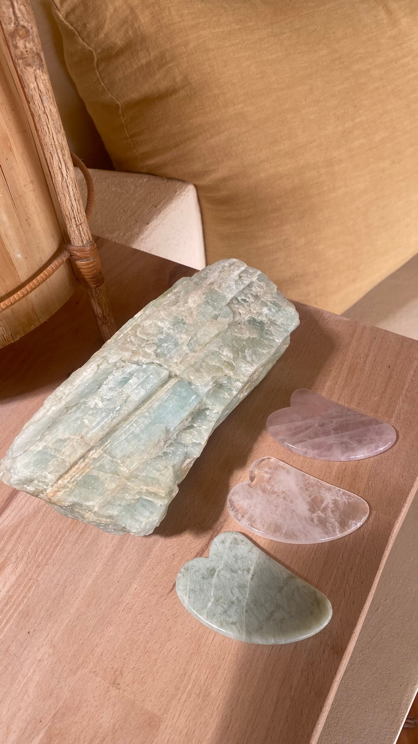 Gua Sha Gift Box | Rose Quartz, Clear Quartz & Aventurine | Set of 3