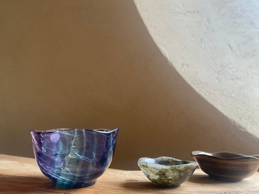 Bol en pierre de fluorite