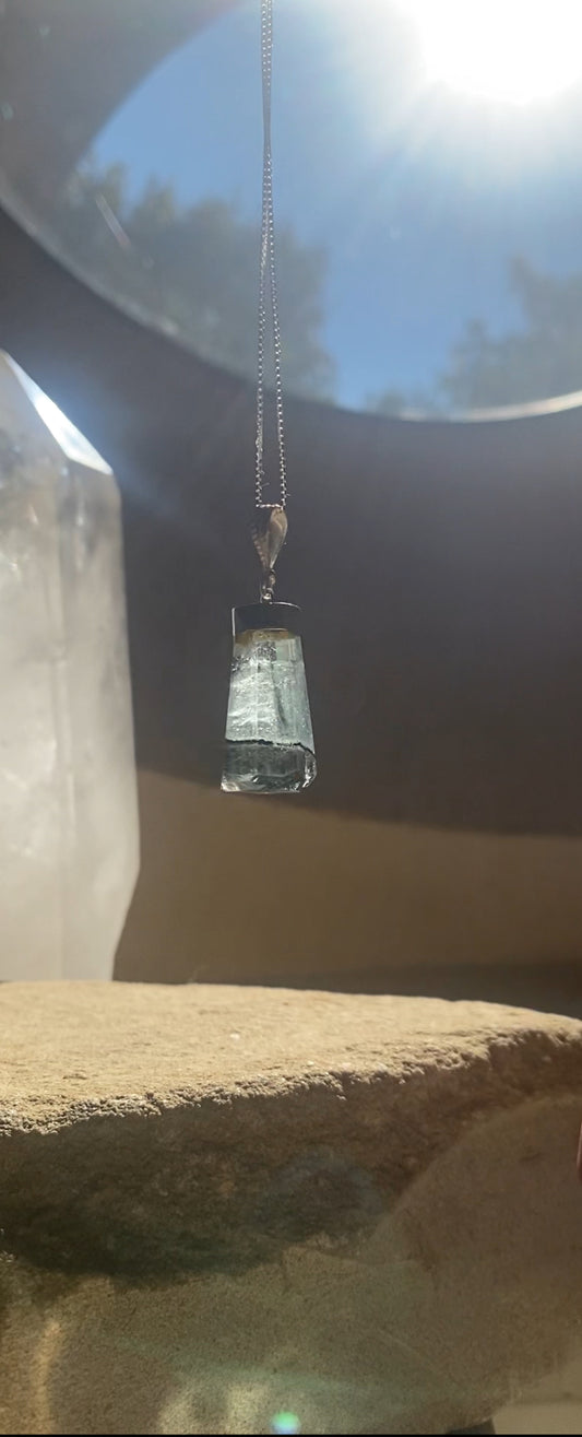 Large Aqua Marine Pendant