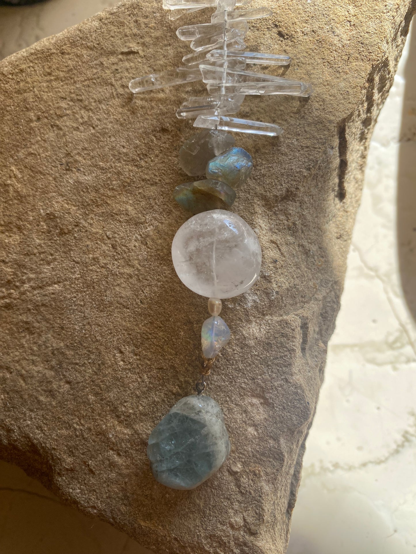 Aqua Opal Sun Catcher