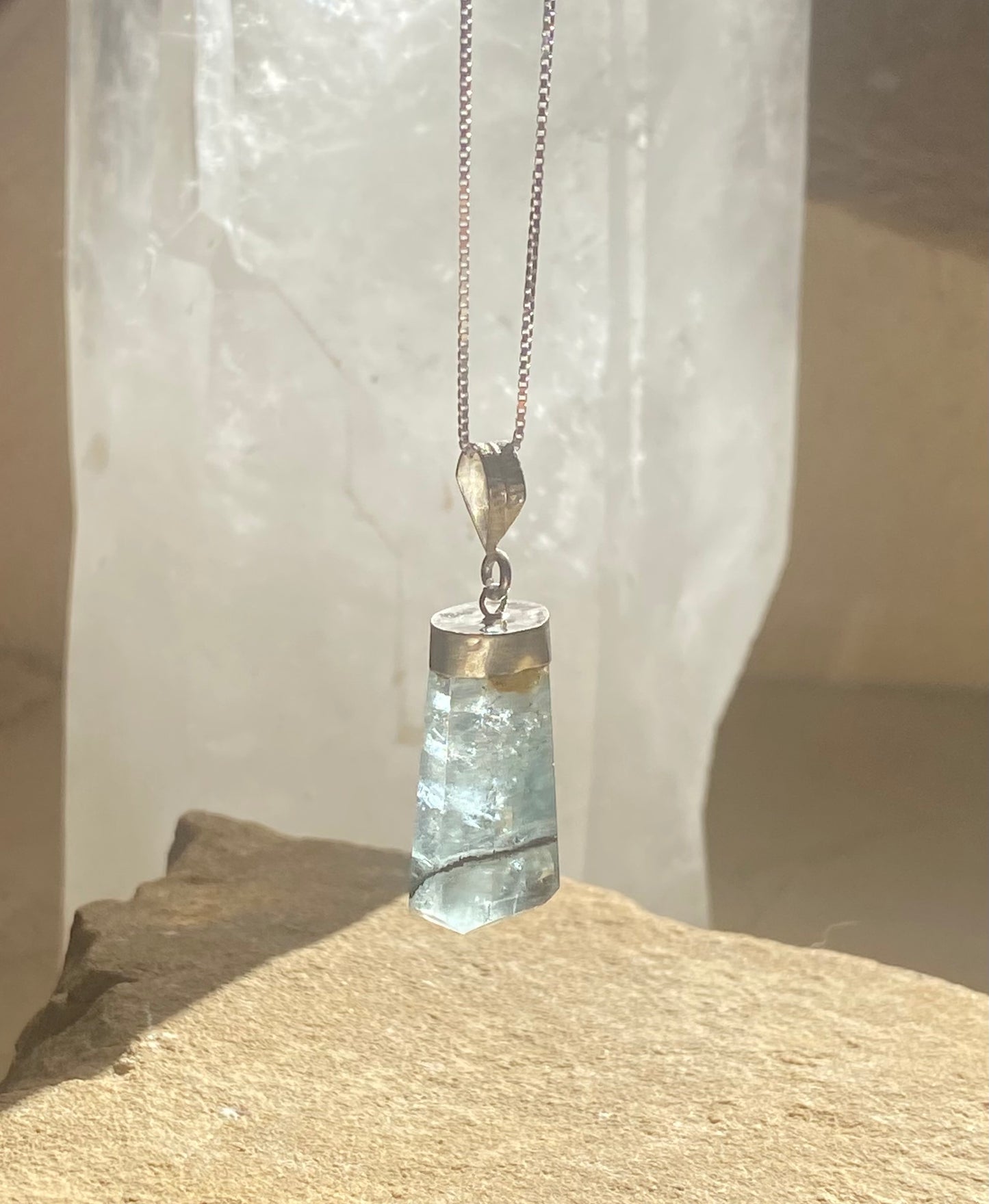 Large Aqua Marine Pendant