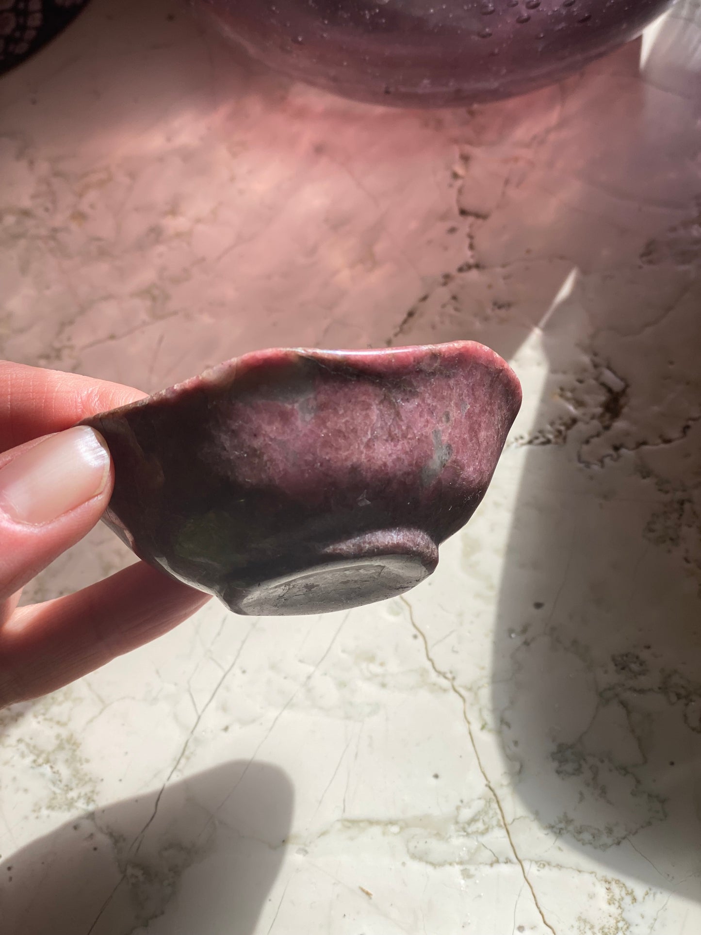 Rhodonite Jewelry Bowl