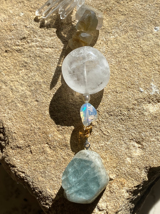 Aqua Opal Sun Catcher