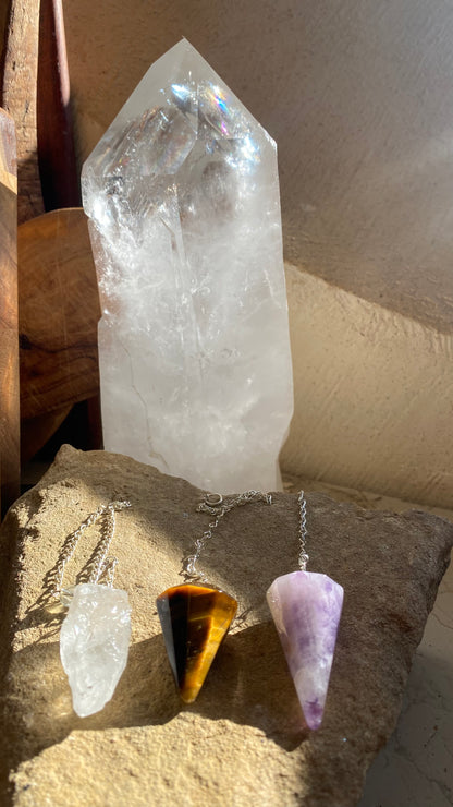 Pendelium | Natural Gemstones | Quartz | Tiger’s Eye|Amethyst