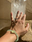 Prehnite and Aventurine Bracelet