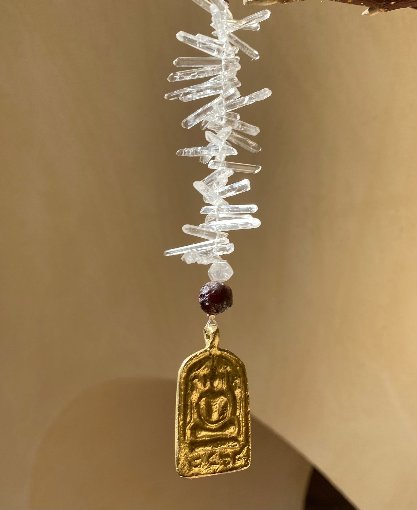 Garnet Buddha Sun Catcher