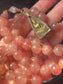 Ruby Strawberry Quartz Mala Necklace