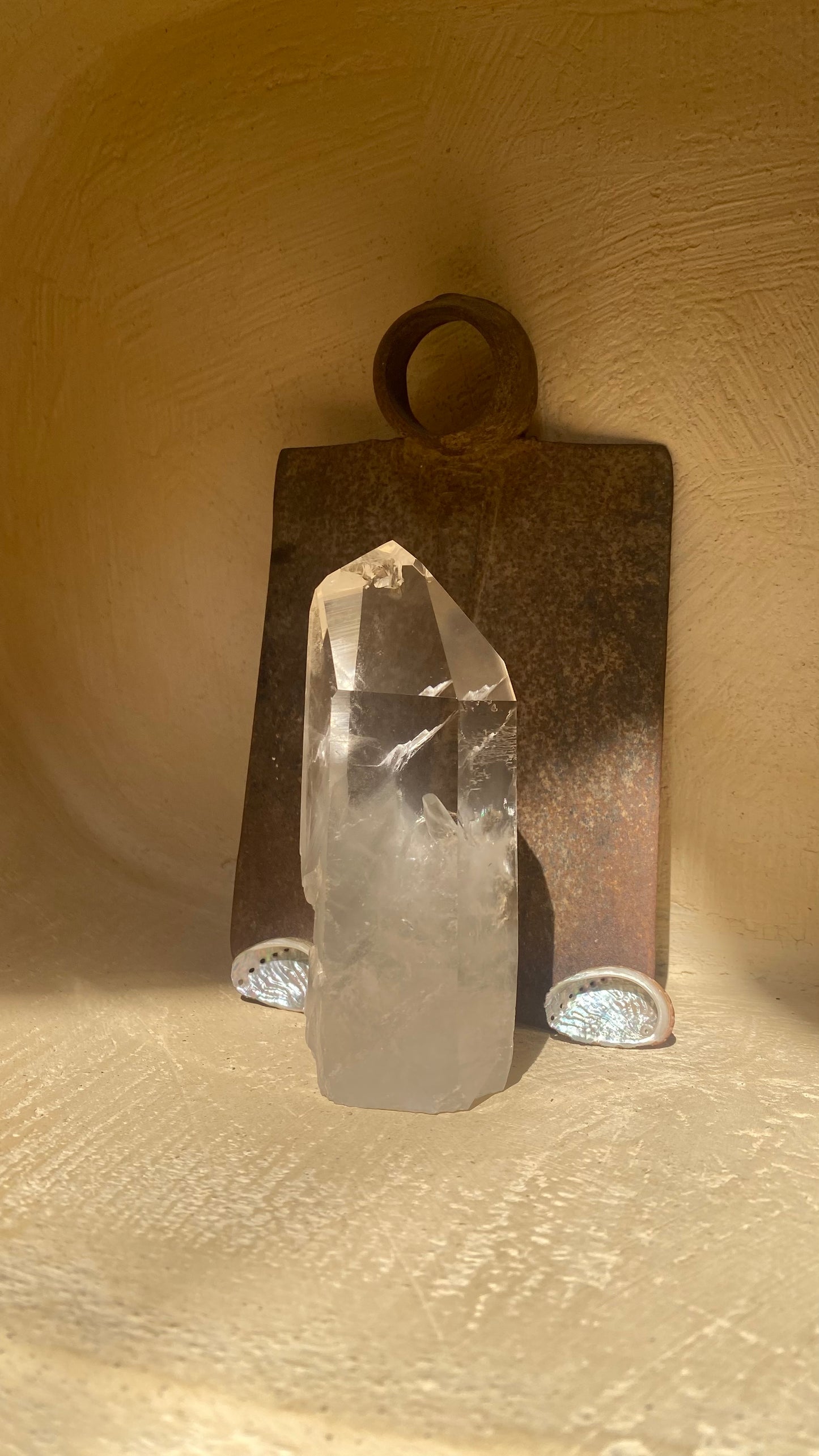 Phantom Quartz Crystal Point | Large Natural Gemstone | Rare Crystal | Home Décor