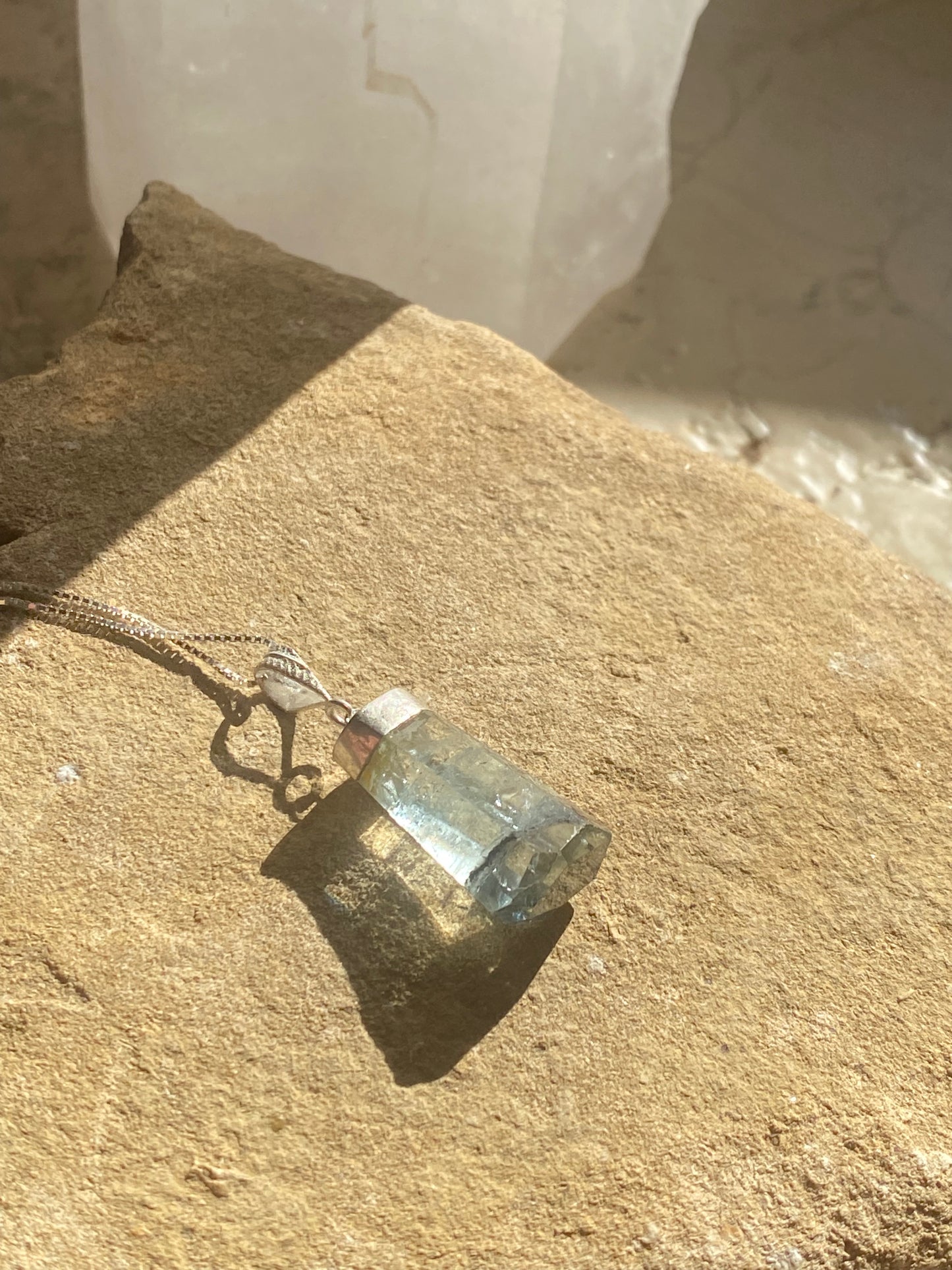 Large Aqua Marine Pendant