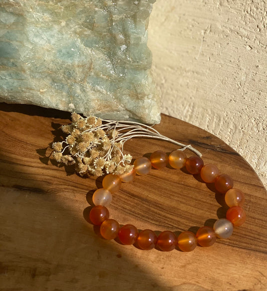 Simple Carnelian Bracelet