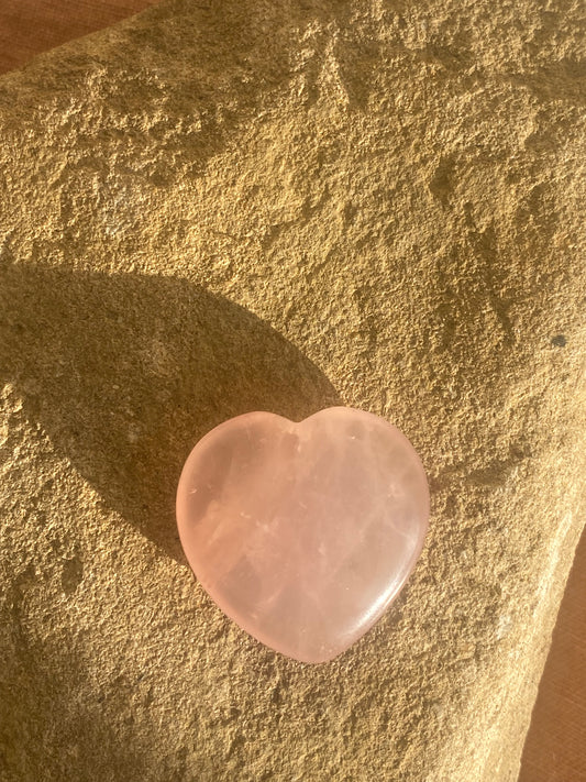 Rose Quartz Heart