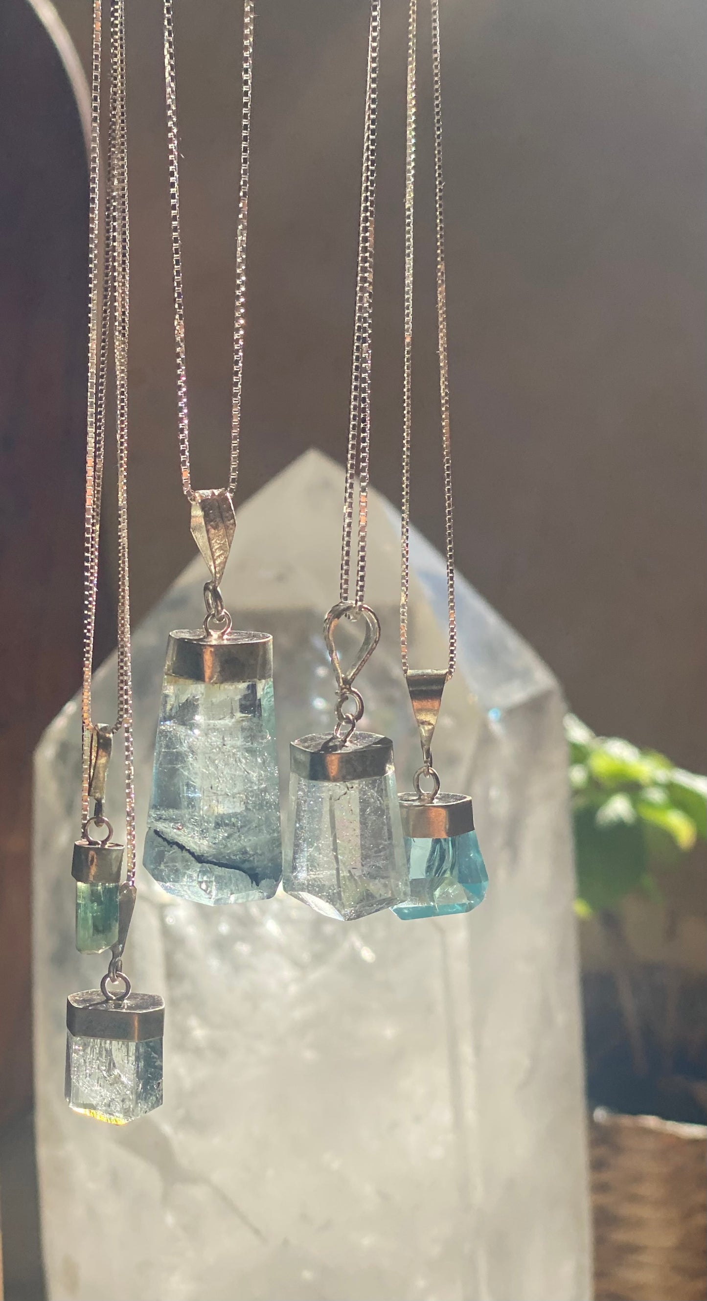 Large Aqua Marine Pendant