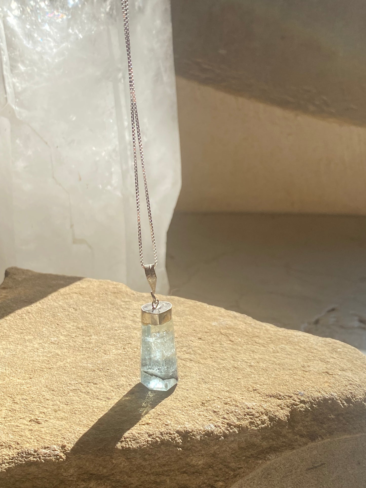 Large Aqua Marine Pendant