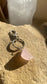 Rose Quartz Charm For Bag or Keychain