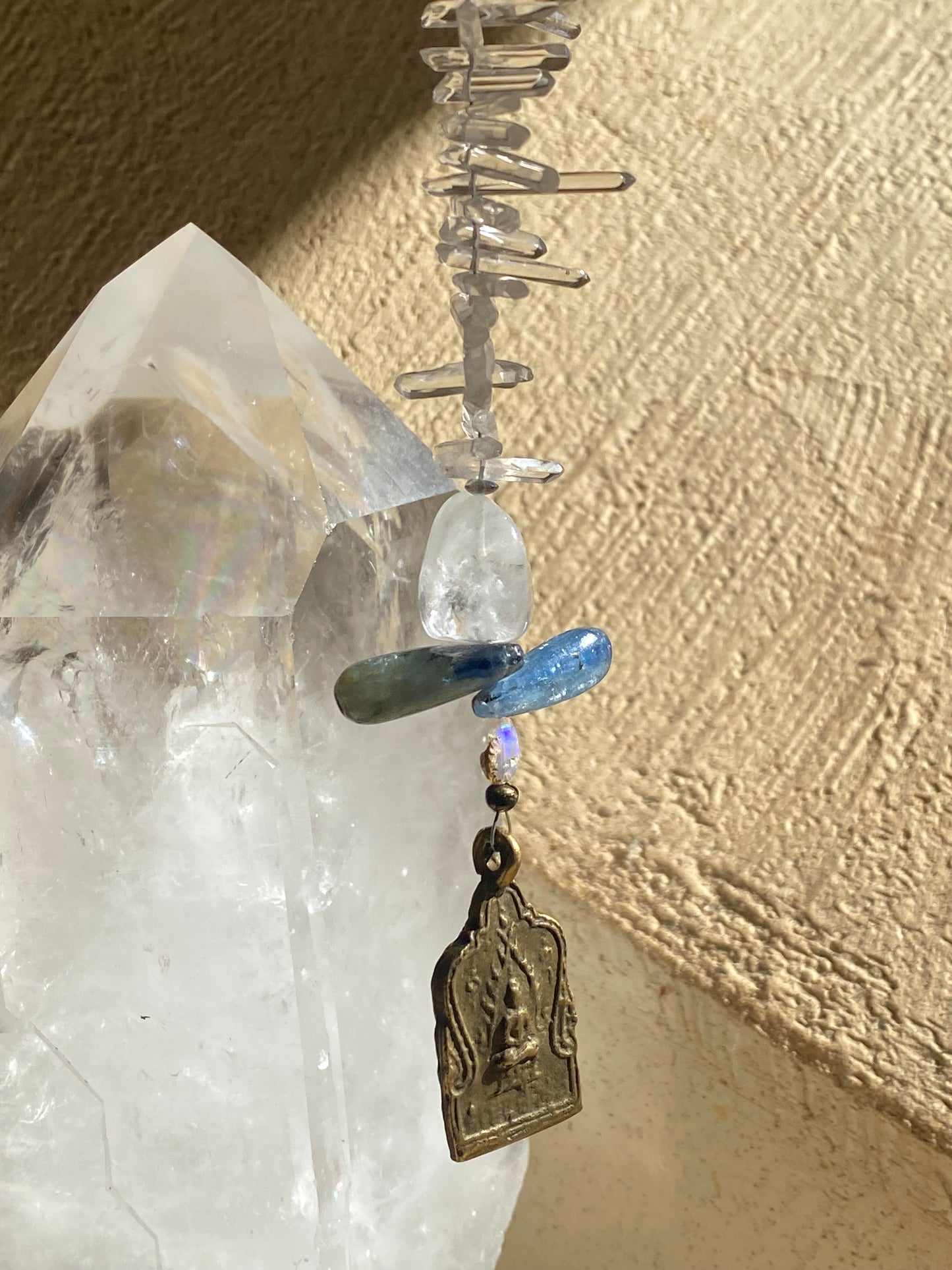 Kyanite Buddha Renewal Sun Catcher