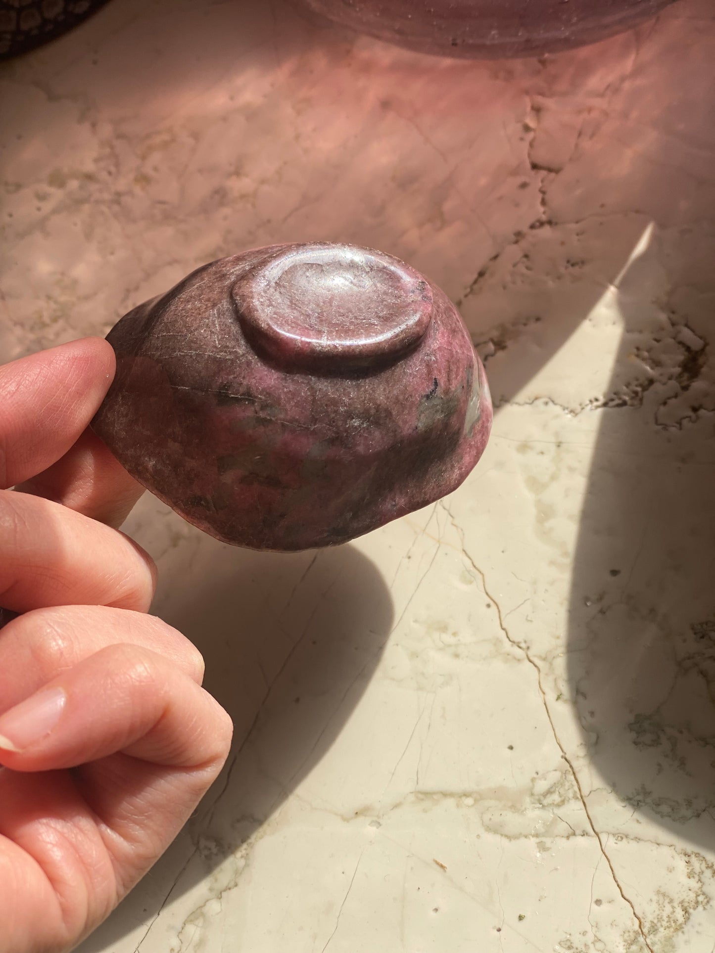 Rhodonite Jewelry Bowl