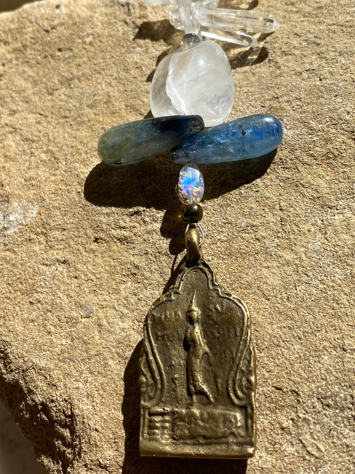 Kyanite Buddha Renewal Sun Catcher