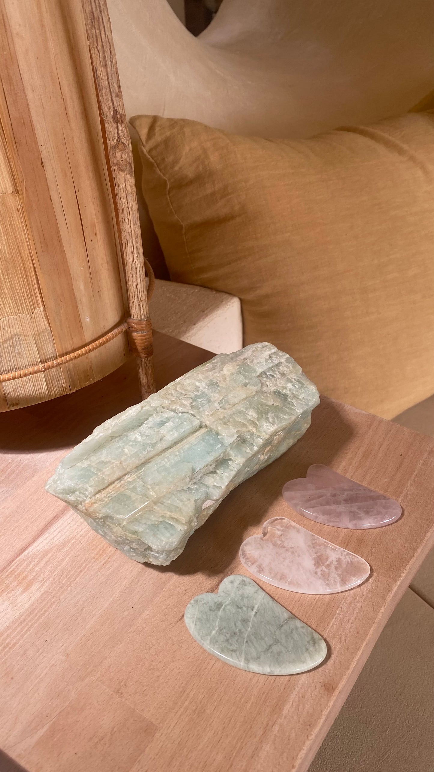 Gua Sha Gift Box | Rose Quartz, Clear Quartz & Aventurine | Set of 3