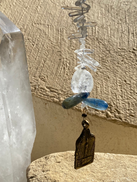 Kyanite Buddha Renewal Sun Catcher